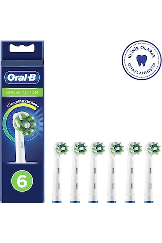 Oral-B Cross Action Clean Maximizer Diş Fırçası Yedek Başlığı 6’lı