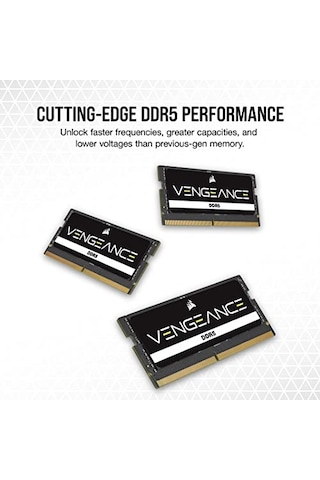 Tr Vengeance Sodımm Ddr5 Ram 16gb 1x16gb 5600mhz Cl48 Intel Xmp Icue Uyumlu Bilgisayar Belleği - Siyah Cmsx16gx5m1a560