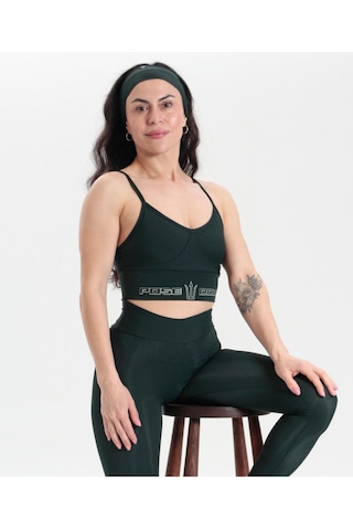 Pose I Down Onyx Bra Kadın Sporcu Sütyeni Yeşil