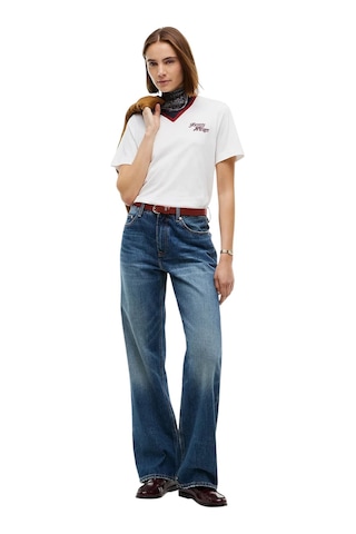 Tommy Hilfiger Scrıpt New Reg C-nk S/s Tshırt Kadın Beyaz T-shirt - Ww0ww52360