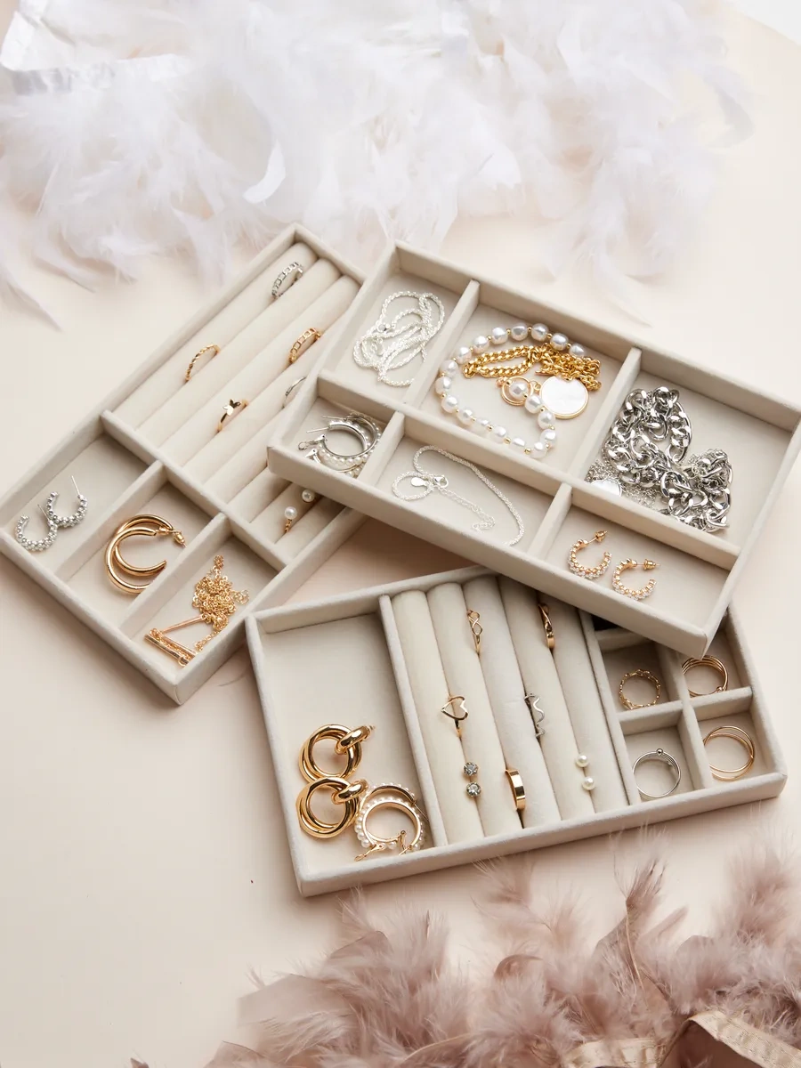 Detente Aksesuar Ve Takı Saklama Standı Organizatörü 459543893 Bej