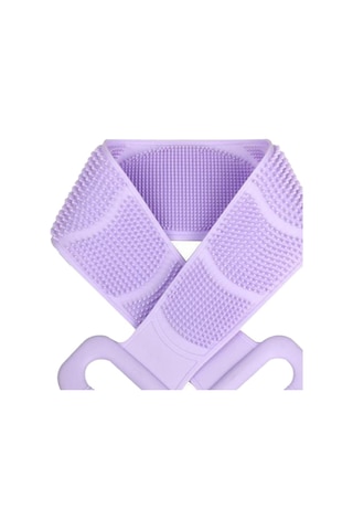 Homyl Silikon Sırt Scrubber Vücut Temizleme Aleti Banyo Mor