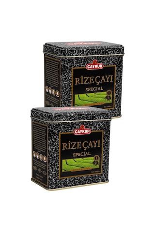 Rize Çayı Hediyelik Teneke Kutu 200 Gr. İkili Paket