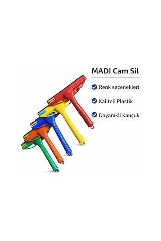 Cam Sil Küçük 20 Cm Uzunluğunda Ağız Uzunluğu 21 Cm. Kauçuk Ağız Plastik Sap 5 Adet