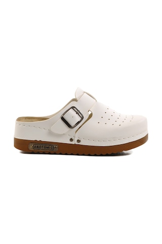Beyaz Anatomik Unisex Sabo Terlik 07-008 G Beyaz