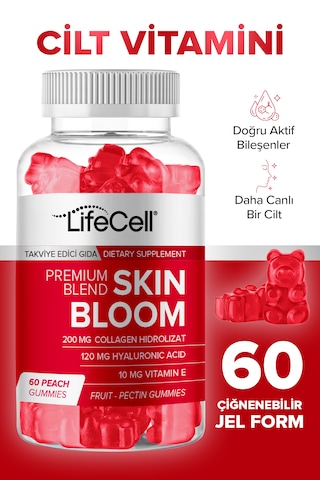 Life Cell Skin Bloom Takviye Edici Gıda 60 Çignenebilir Jel