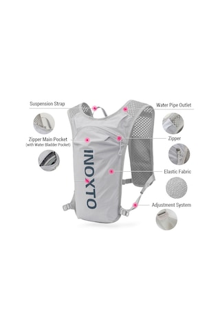 Fosenze Hafif Ve Nefes Alabilir 5l Bisiklet Ve Yürüyüş Sırt Çantası + 1.5l Su Torbası Çok Renkli