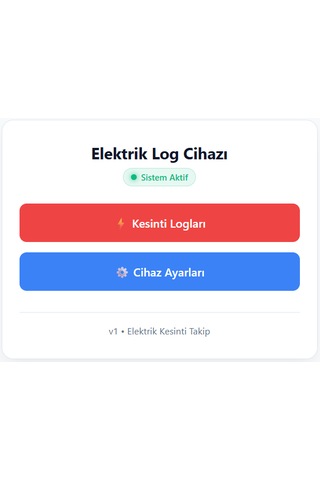 Elektrik Kesinti Kayıt Modülü Wi-fi'li, 1000 Kayıtlı, Pdf Raporlu