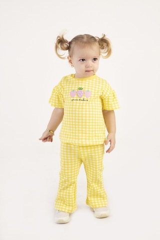 Harika Kids Kız Bebek İspanol Paça Alt-üst Takım 001
