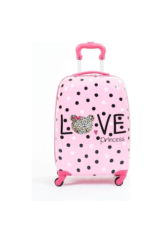 Mçs Love Kız Çocuk Valizi Pembe Pempe - Love Baskı