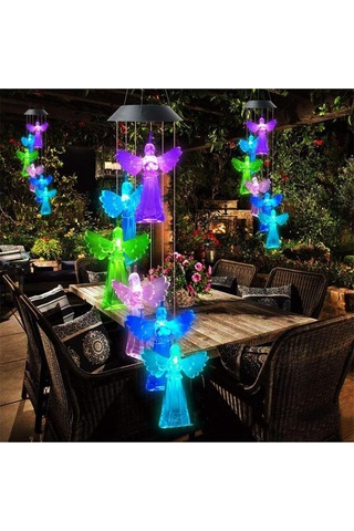 Homyl Led Rüzgar Çanı Güneş Enerjili Işıklar Renk