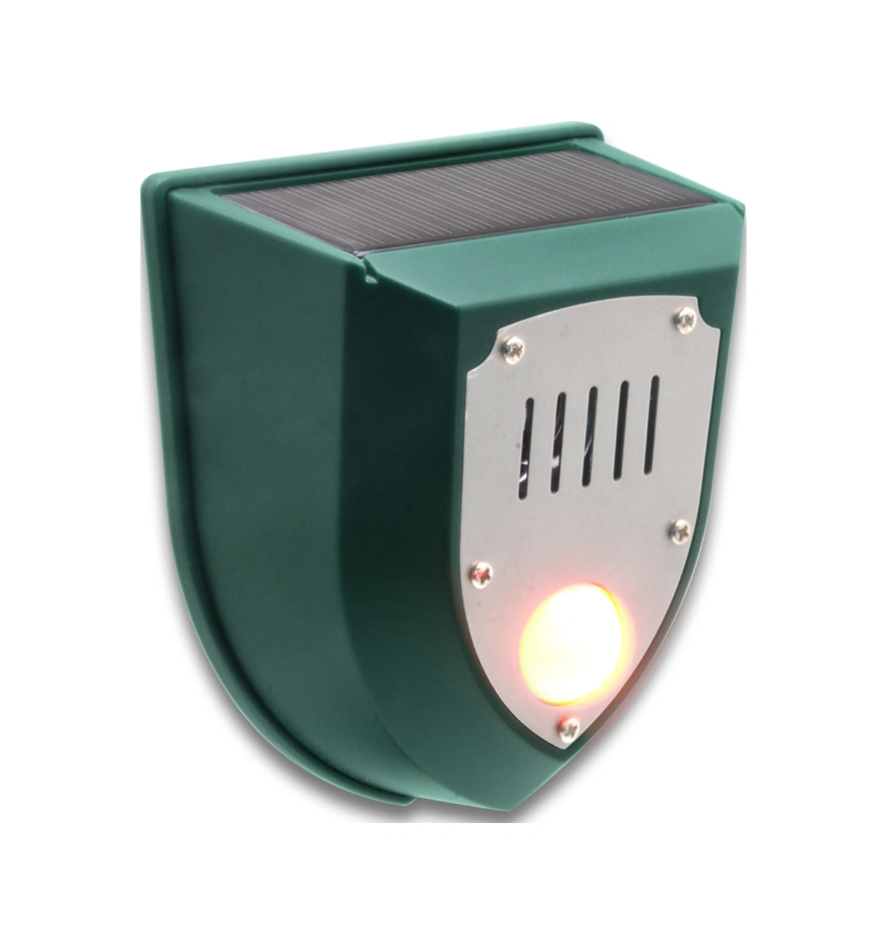 Xindoker Güneş Enerjili Ultrasonik Alarm, 129db Işık-ses Uyarısı, Ip55 Su Geçirmez, 5-8m Kişi Algılama, N911m Yeşil, 1 Adet