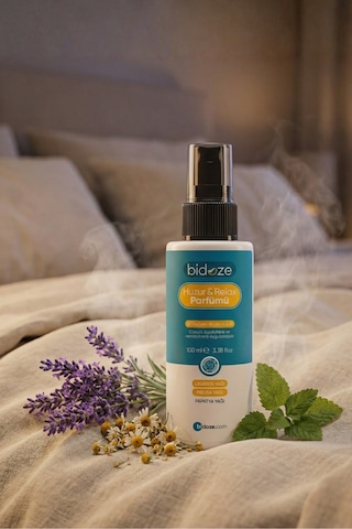 Bidoze Huzur & Relax Parfümü 100 Ml. Sakinleştirici Uyku Ve Yastık Spreyi Abundance Prosperity