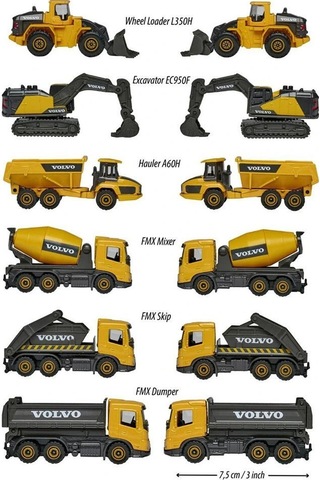 8503100000 Volvo Construction Premium 6-asst Çok Renkli