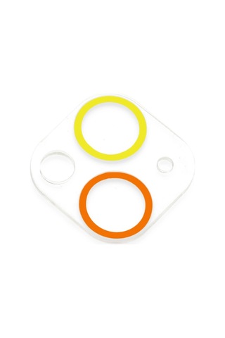 Apple iPhone Uyumlu 13 Mini Renkli Kamera Lens Koruma Cam - Sarı-turuncu Çok Renkli