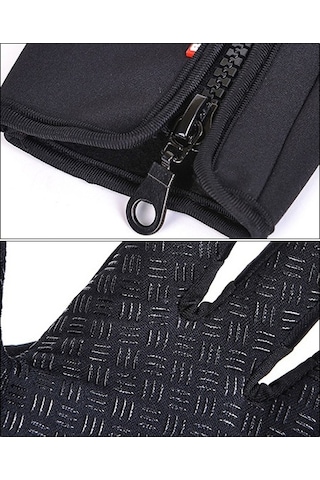 1 Çift Dokunmatik Ekran Tam Parmak Kaymaz Eldiven 001