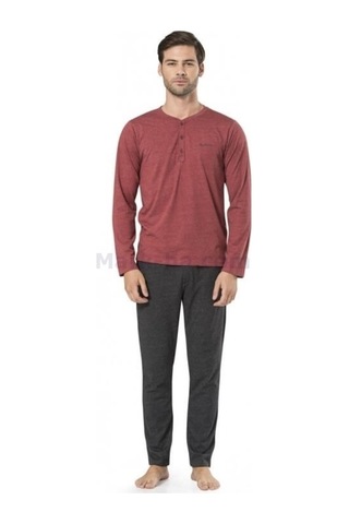 Pierre Cardin 5345 Yazlık Uzun Kol Erkek Pijama Çeyizlik Kutulu