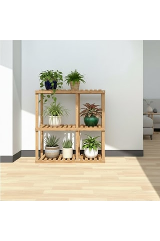 100x100 Cm Masif Ahşap Çiçeklik Standı - Kahve & Bej Renk Seçenekli Çok Katlı Saksılık Kahverengi 100x100 Cm Masif Ahşap Çiçeklik Standı - Kahve & Bej Renk Seçenekli Çok Katlı Saksılık Kahverengi