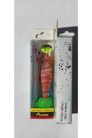 Glow Squid Jig 10 Cm Fosforlu Kalamar Zokası 5'li Set