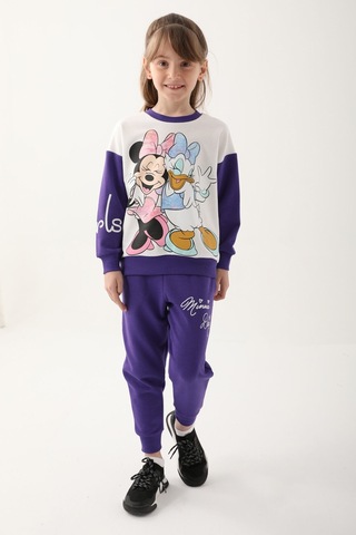 Minnie Mouse D4815-3 Çocuk  Mor Eşofman Takımı