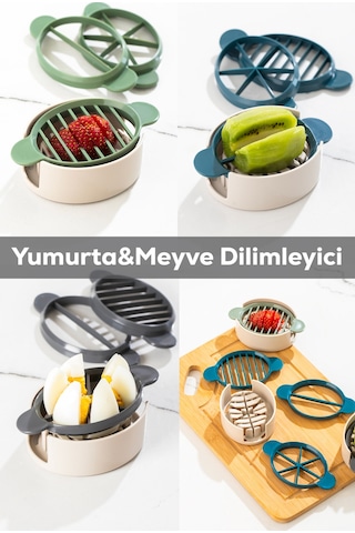 Porsima Sc-299 Yumurta Ve Meyve Dilimleyici Çok Amaçlı Doğrayıcı Renkli