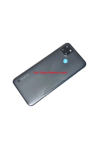Oppo Realme C21y Kasa Arka Pil Batarya Kapağı Mavi Mavi