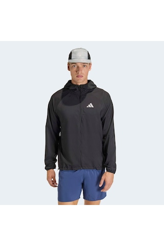 Adidas Adi365 Running Essentials Erkek Siyah Koşu Ceketi Jz7782