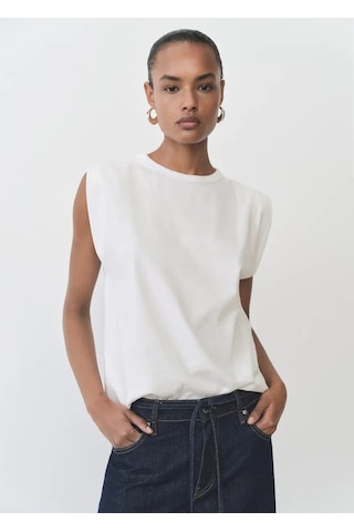 Mango Tişört 411957375 Beyaz