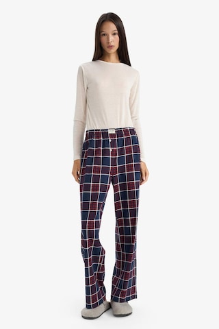 Defacto Regular Fit Kareli Pijama Altı-fall İn Love G3354ax25aunv241 Lacivert-nv241