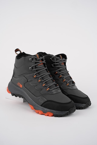 Muggo İzland Unisex Garantili Trekking Outdoor Bağcıklı Yandan Fermuarlı Kışlık Bot 001