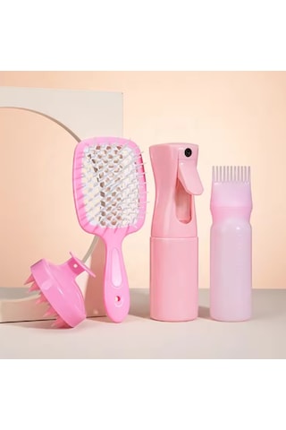 4'lü Mükemmel Saçlar İçin Bakım Seti Pembe