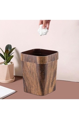 Pazly Yönlü Suntek Kutusu Kahverengi Ev Dekoratif Çöp Çok 22cmx18cmx27cm Yl Kahverengi