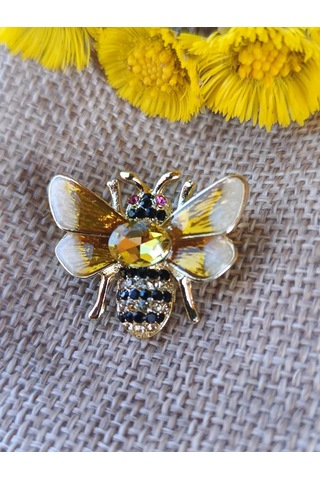 Villovatik Arı Broş 189843456 Altın Rengi