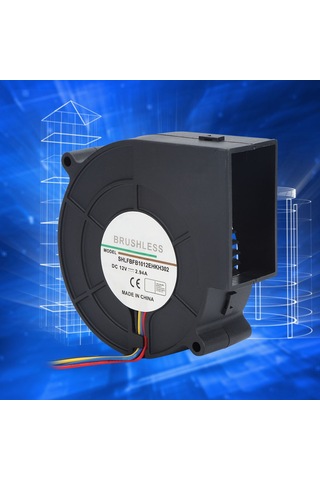 Xindoker 12v Dc 2.94a Hava Akımı 37.97 Cfm Turbin Blower Fan, Yüksek Güvenlikli, Uzun Ömürlü, İç/harici Sıcaklık Kontrolü Ve Ventilasyon İçin Diğer