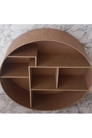 Yuvarlak Raf Kitaplık Terek Ahşap Mdf Ham Kutuda Sevk El Yapım 1448bng90212hobi Adn