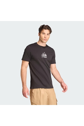 Adidas Terrex Outdoor Athlete Graphic Erkek Tişört C-adıjm6389e50a00 Siyah