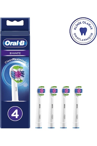 Oral-B 3D White 4'lü Diş Fırçası Yedek Başlığı EB18