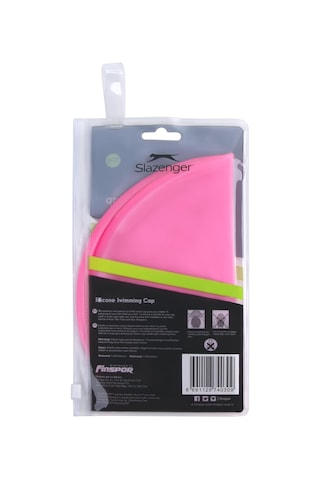 Slazenger Yüzücü Bonesi Silikon Sn00 Pink Pvc Zipper Bag Pembe