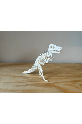 T-rex 3d Dinozor Puzzle Maket Kiti 29 Parça Kurulabilir Oyuncak
