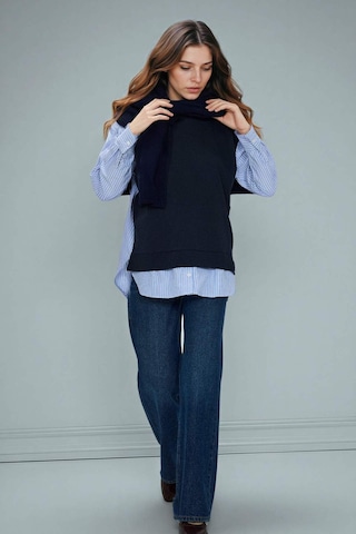 Defacto Regular Fıt Bisiklet Yaka Sweatshirt Kumaşı Sweatshirt Tunik G9278ax26spnv243 Lacivert-nv243