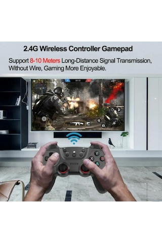Lobo Pc Gamepad İçin 2.4g Tekli Kol Kablosuz Oyun Kolu Ps3 İçin/akıllı Telefon/tablet/ Pc/andriod