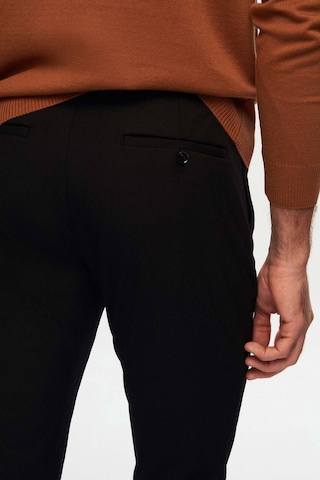 D'S Damat Slim Fit Beli Lastikli Bağcıklı Fermuarlı Likralı Rahat Jogger Pantolon 2HC03ORTJGR01 Siyah