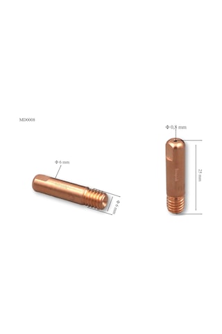 M6 0,8 Mm Gazaltı Kaynak Kontak Memesi Md0008/08 Trafimet