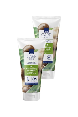 Care Aloe Ve Makademya Yağı İçeren 3 U 1 Arada Saç Maskesi 200ml İkili Paket