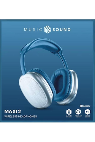 Cellularlıne Musıc Sound Maxı 2 Kulak Ustu Kablosuz Kulaklık - Mavı
