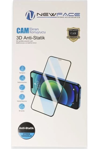 Newface Apple iPhone Uyumlu 16 3d Antistatik Cam Ekran Koruyucu