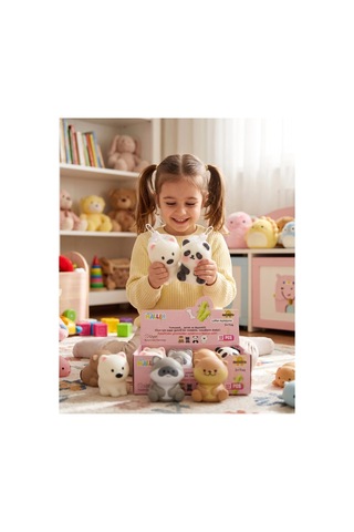 Sevimli Hayvan Figürlü Yumuşak Squishy Stres Oyuncağı Köpük Form Sıkılabilir Duyusal Oyuncak 8x7 Cm 1 Adet
