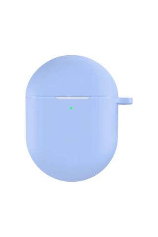 Koodmax Xiaomi Redmi Buds 4 Uyumlu Silikon Kılıf + Metal Kopça - Açık Mavi