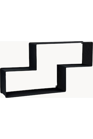 Dedal Metal Saclı Duvar Rafı Dekoratif Siyah