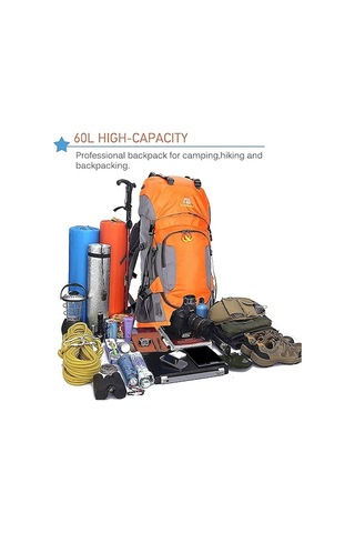 Çok Amaçlı Suya Dayanıklı 60l Outdoor Sırt Çantası Lacivert Lacivert